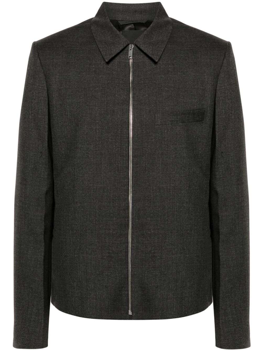 Givenchy straight-collar wool bomber jacket - Grey von Givenchy