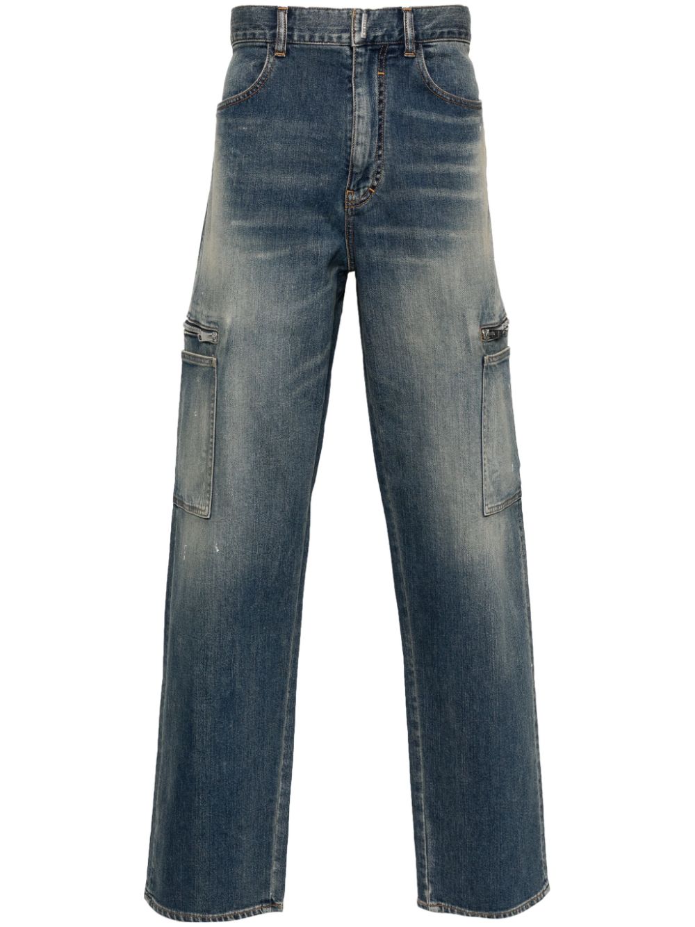 Givenchy straight-leg cargo jeans - Blue von Givenchy