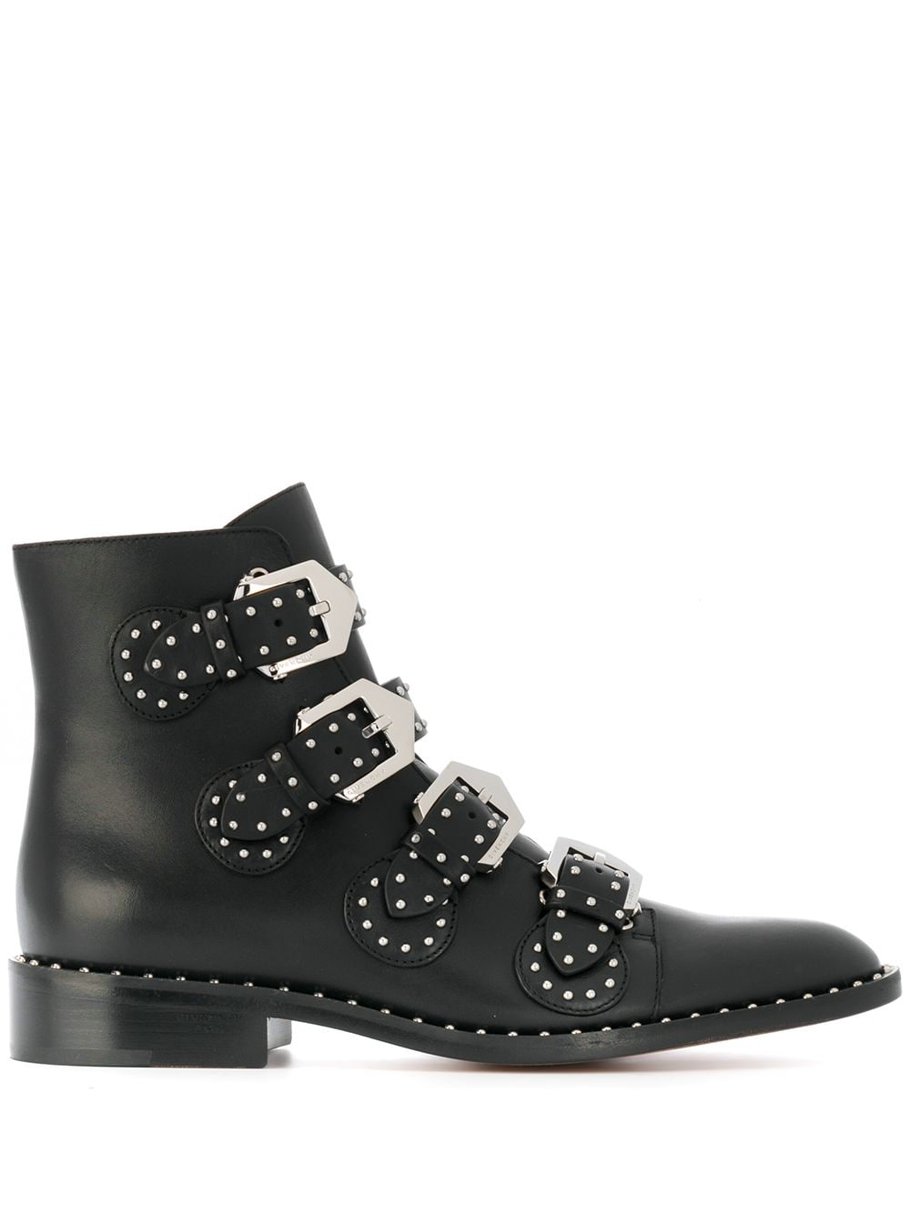 Givenchy studded buckled boots - Black von Givenchy