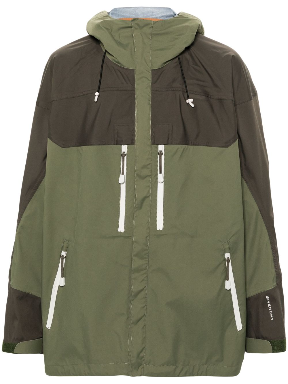 Givenchy technical hooded jacket - Green von Givenchy