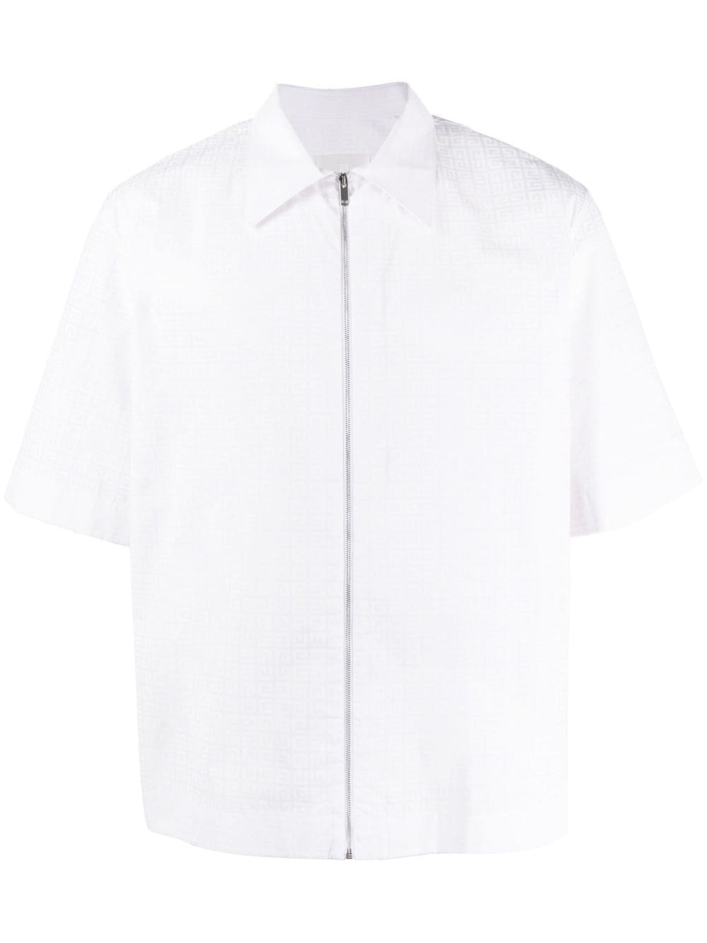 Givenchy zip-up cotton shirt - White von Givenchy