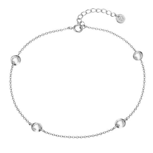 Fußkette Damen Silber 22cm von Glanzstücke München