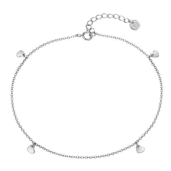 Fußkette Herz Damen Silber 3MM von Glanzstücke München