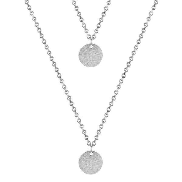 Halskette Kreis Damen Silber 45cm von Glanzstücke München