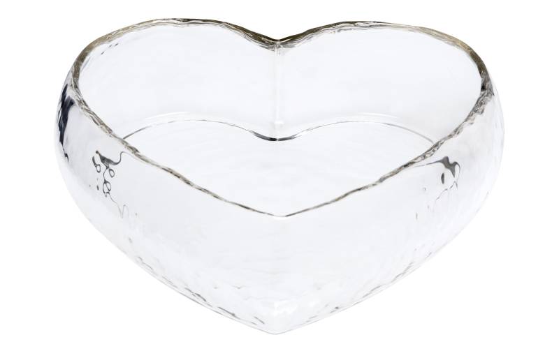Glasi Hergiswil Schale »Herz Romantica gross, 28 cm, Glasi Hergiswil«, aus Glas von Glasi Hergiswil