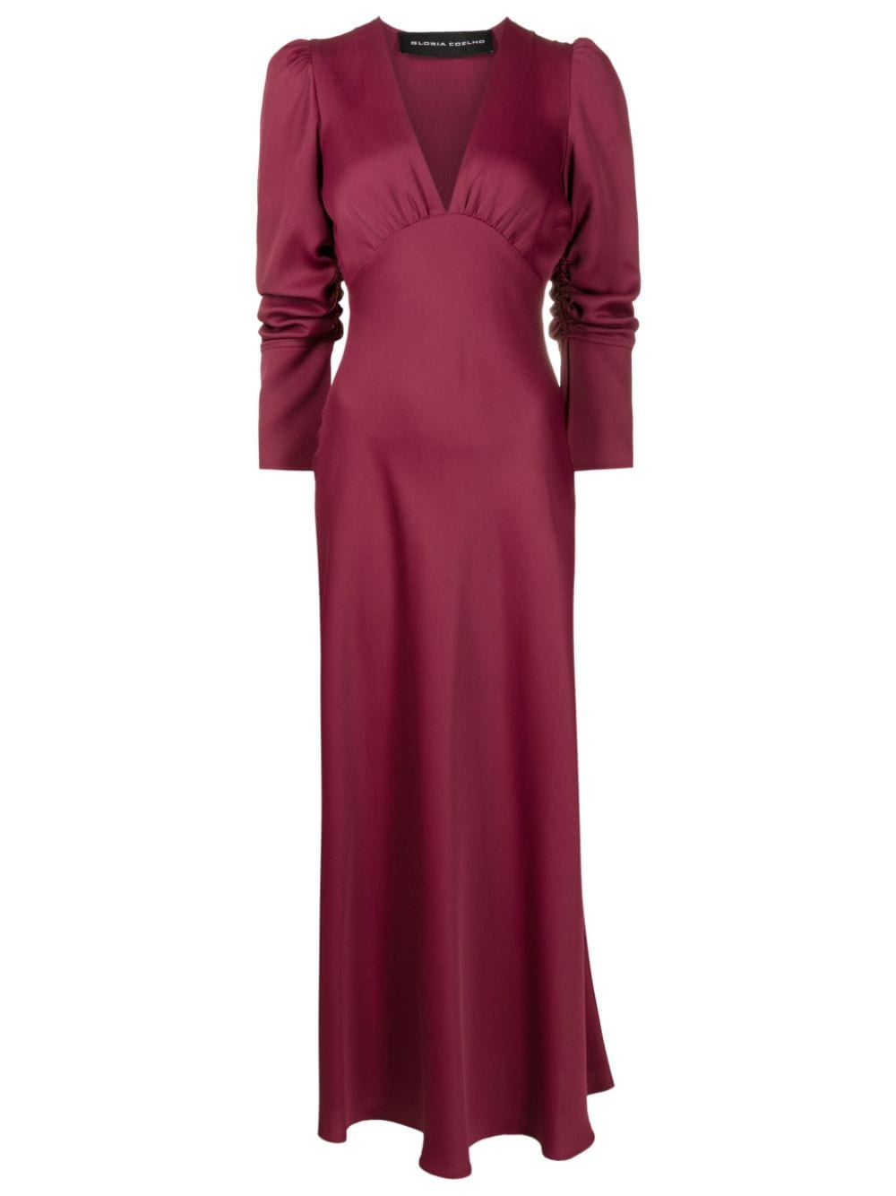 Gloria Coelho plunging V-neck maxi dress - Red von Gloria Coelho