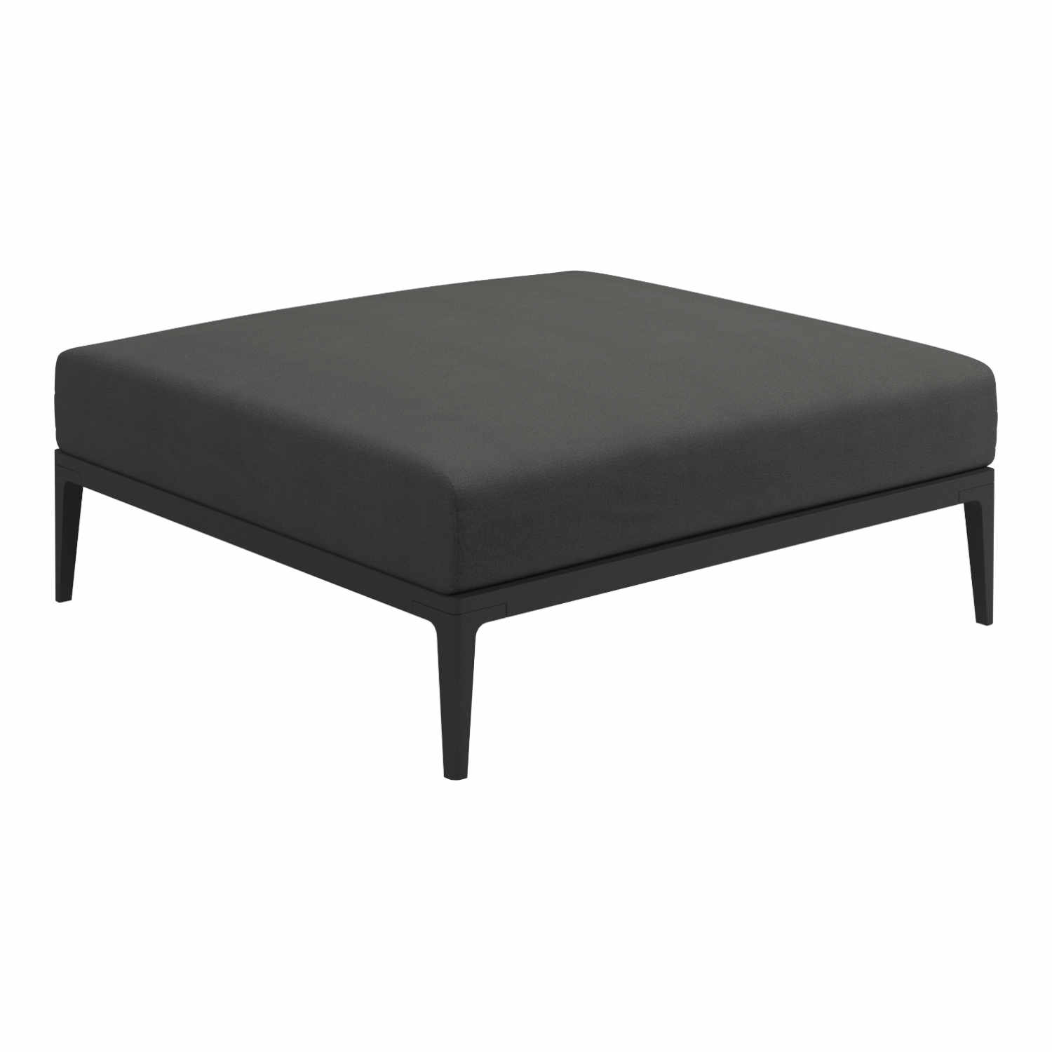 Grid Ottoman Hocker , Gestell java, Stoffbezug fog 145 von Gloster