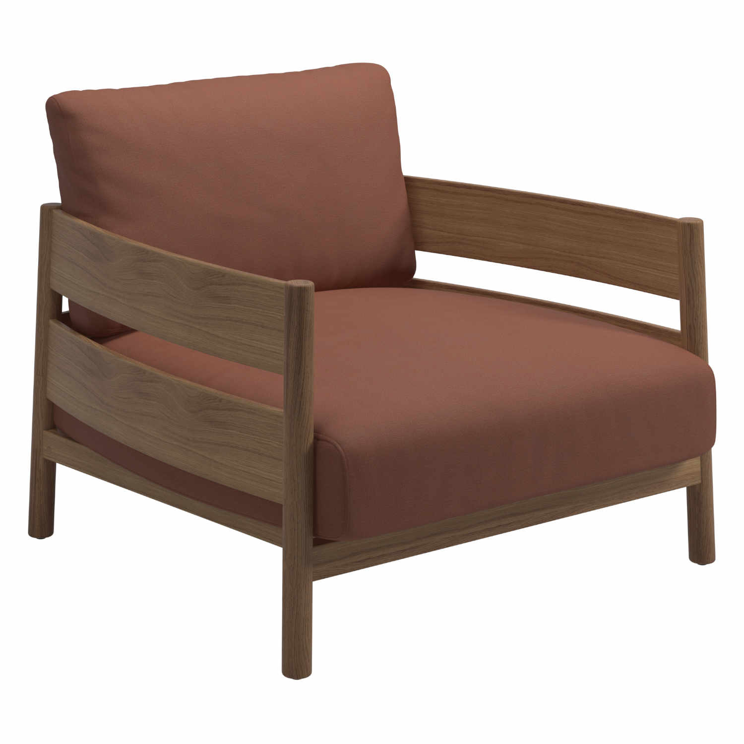 Haven Lounge Chair, Stoffbezug clay 143 von Gloster