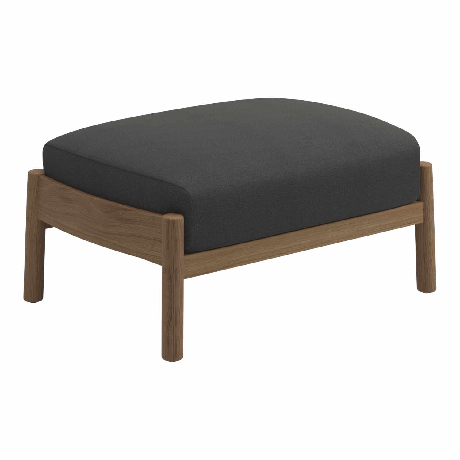 Haven Ottoman Hocker, Stoffbezug coal 144 von Gloster