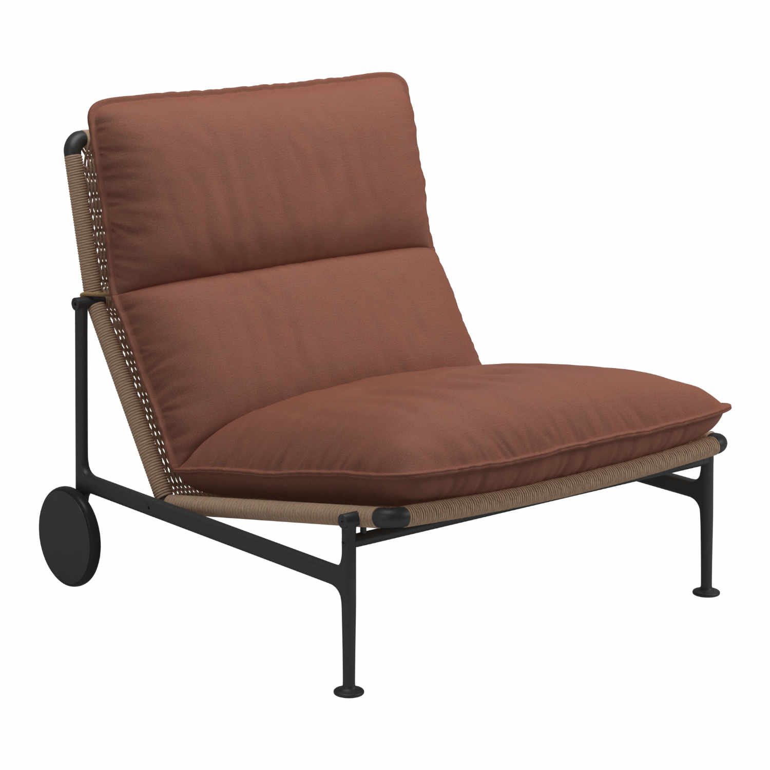 Zenith Lounge Chair Sessel, Stoffbezug fog 145 von Gloster