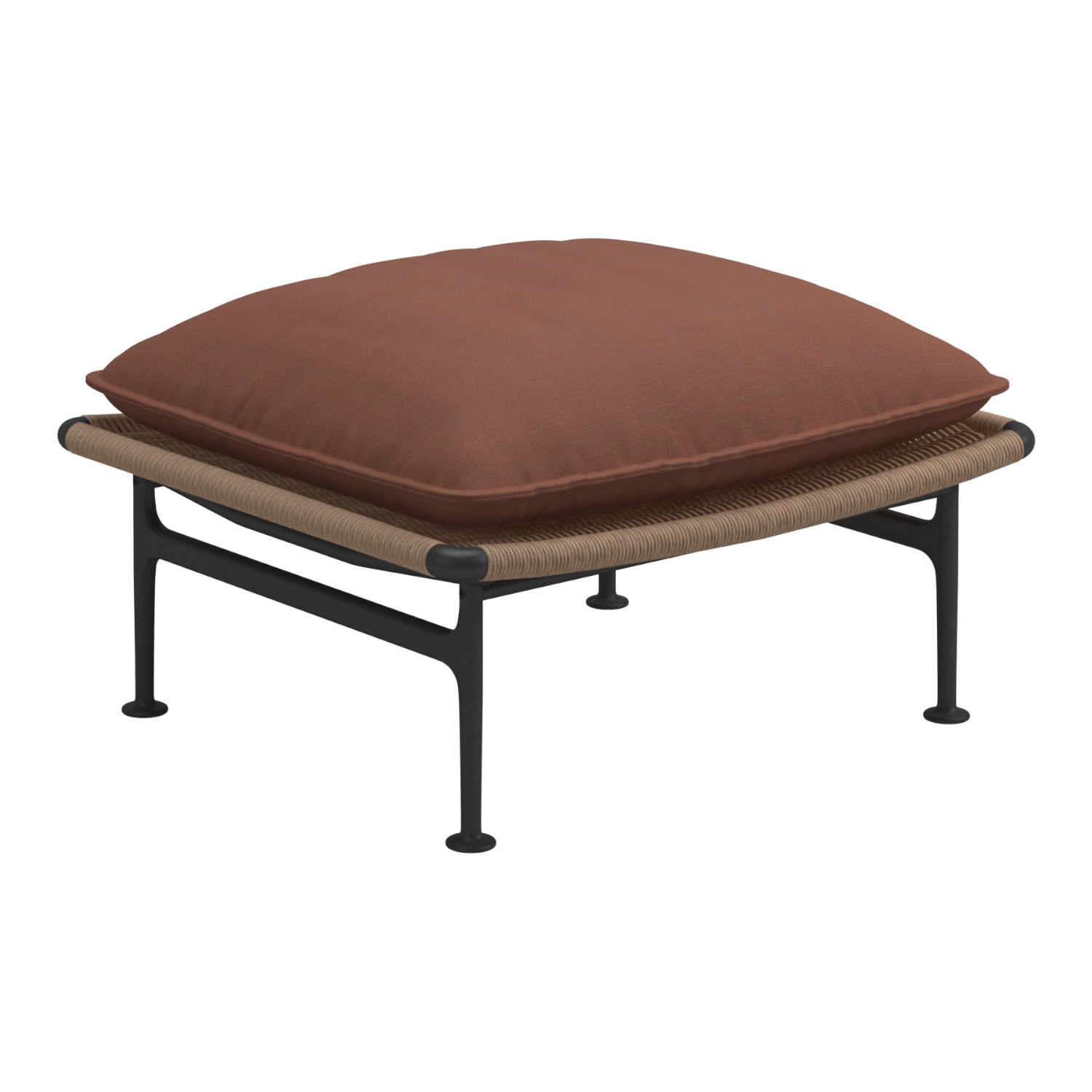 Zenith Ottoman Hocker, Stoffbezug latte 203 von Gloster