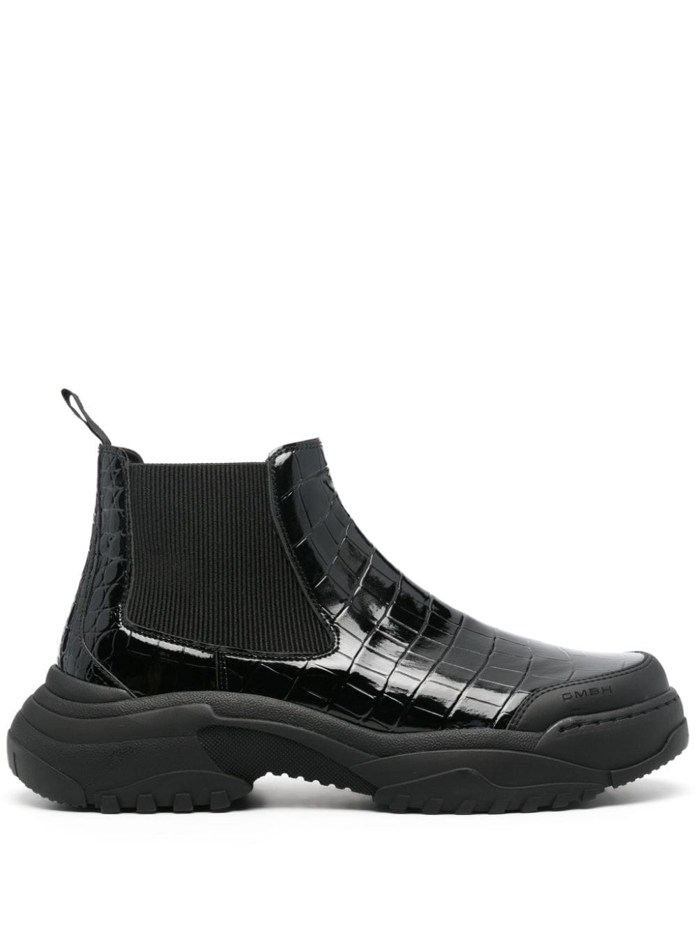 GmbH crocodile-effect chelsea boots - Black von GmbH