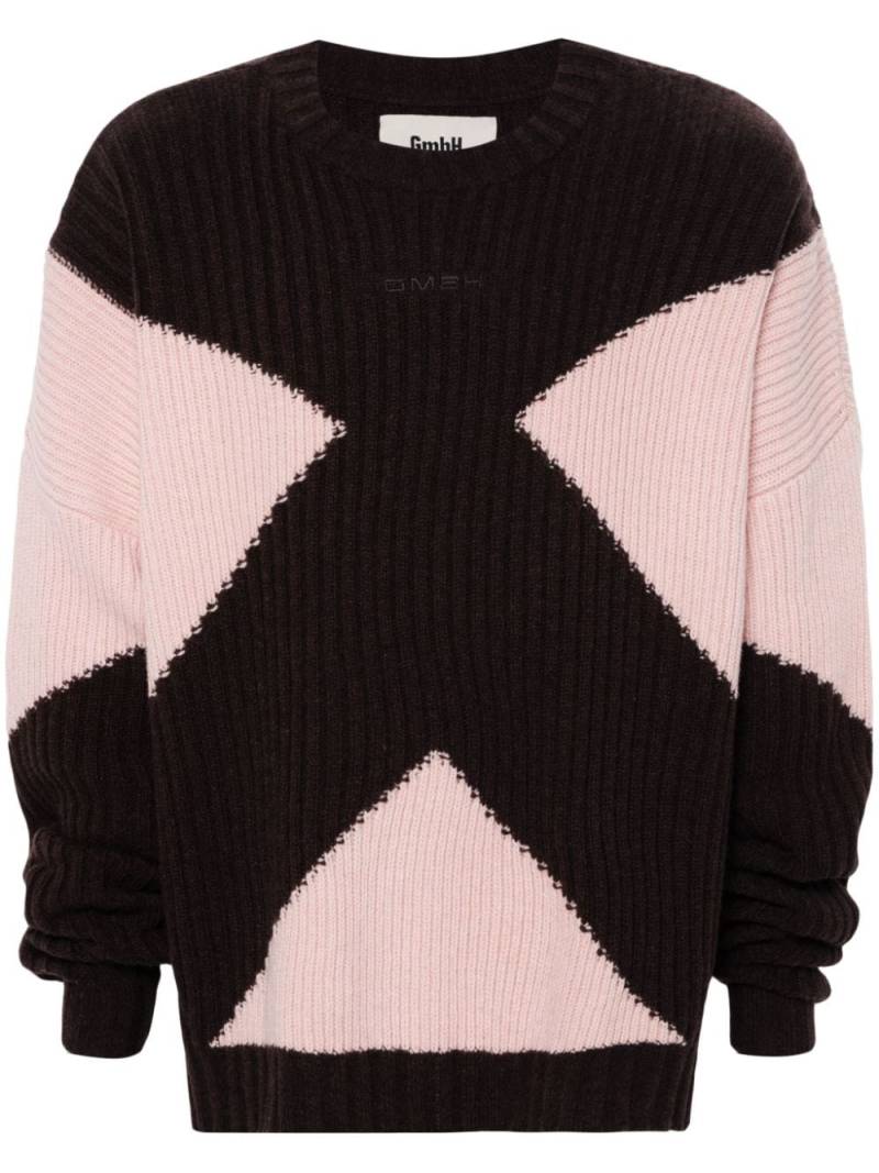 GmbH geometric-pattern knitted jumper - Brown von GmbH