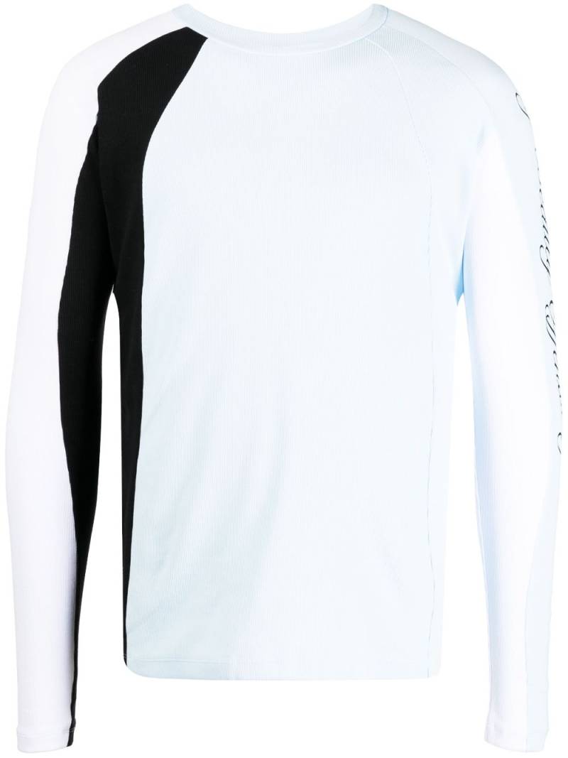 GmbH logo-print long-sleeve T-shirt - Blue von GmbH