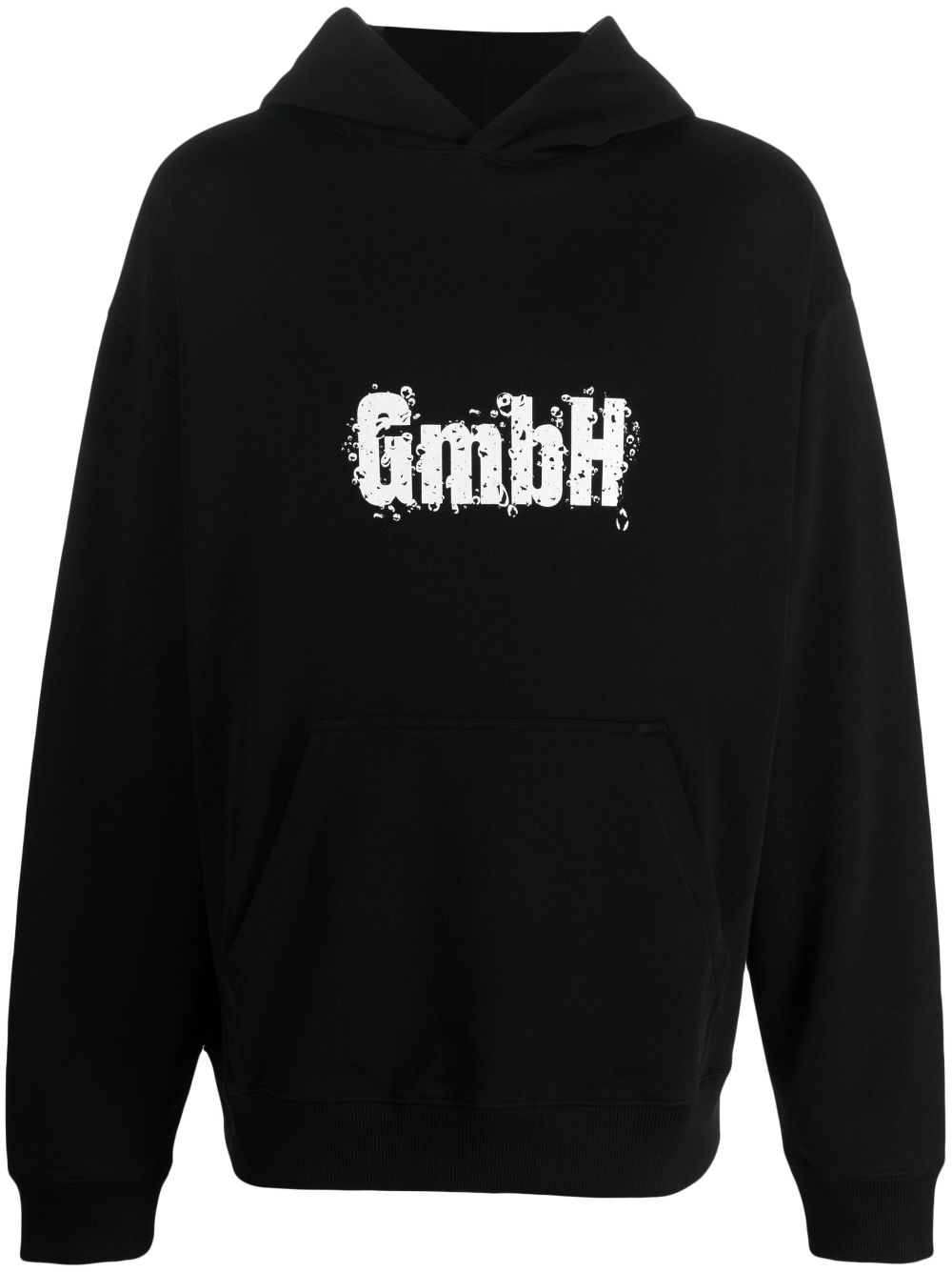 GmbH logo-print organic-cotton hoodie - Black von GmbH