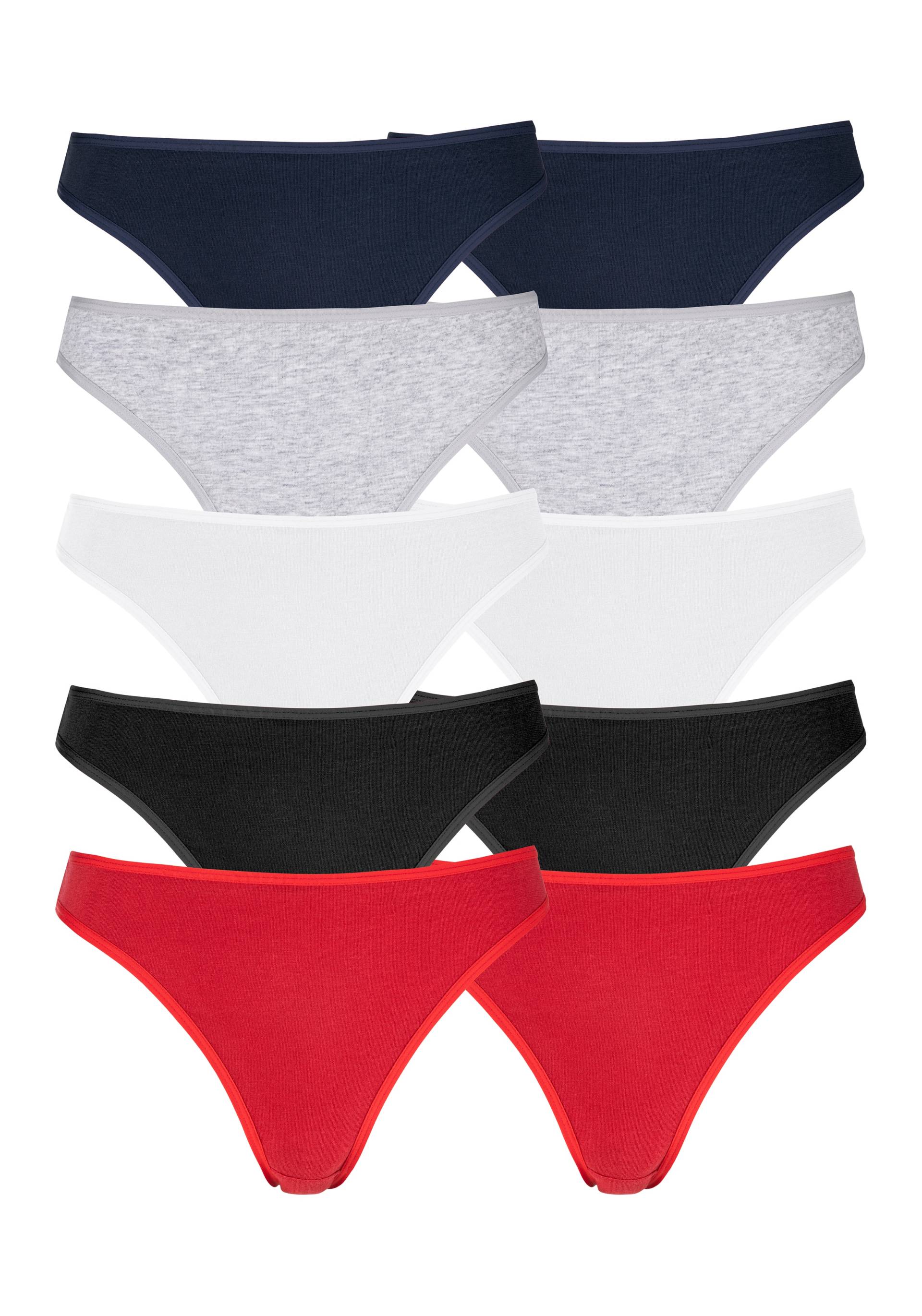 petite fleur String, (10er-Pack), aus elastischer Baumwolle petite fleur String, (10er-Pack), aus elastischer Baumwolle von PETITE FLEUR