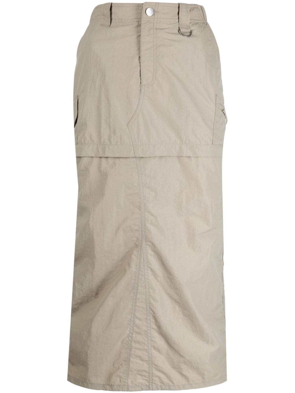 Goen.J 3-way cargo skirt - Brown von Goen.J