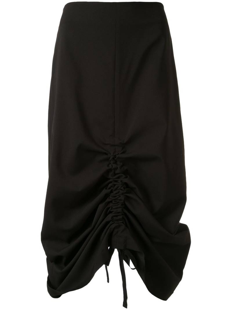 Goen.J ruched midi skirt - Black von Goen.J