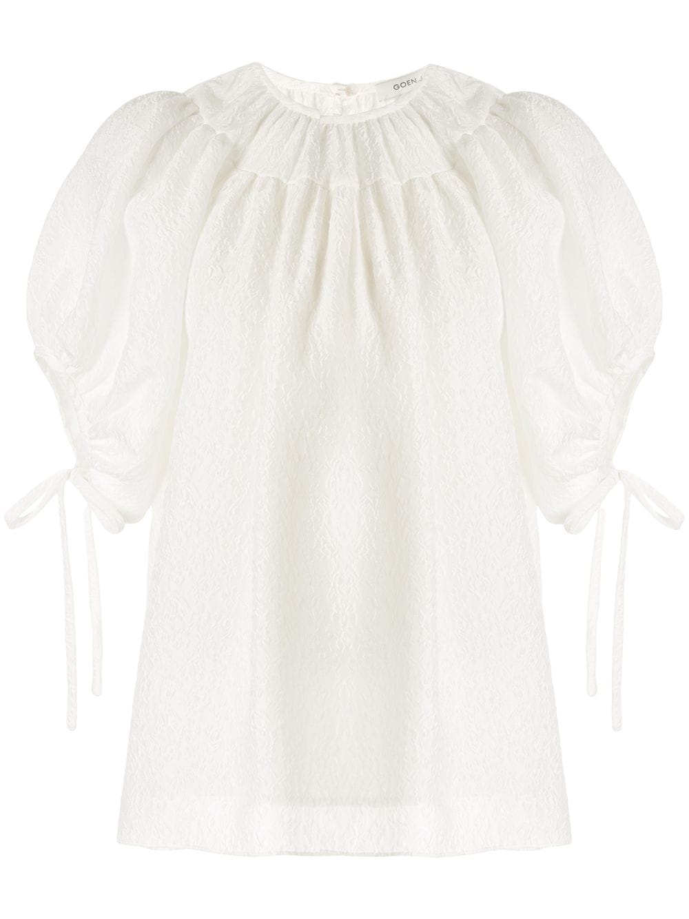 Goen.J ballon sleeve top - White von Goen.J