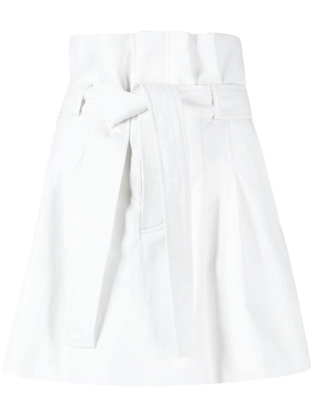 Goen.J belted flared shorts - White von Goen.J