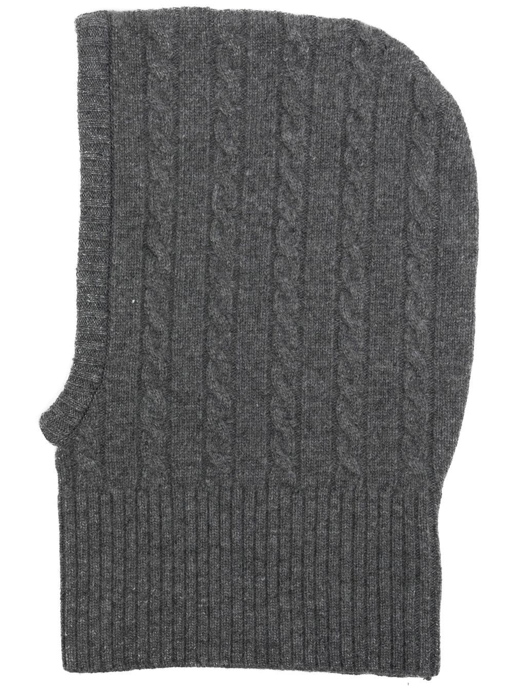 Goen.J cable-knit balaclava - Grey von Goen.J