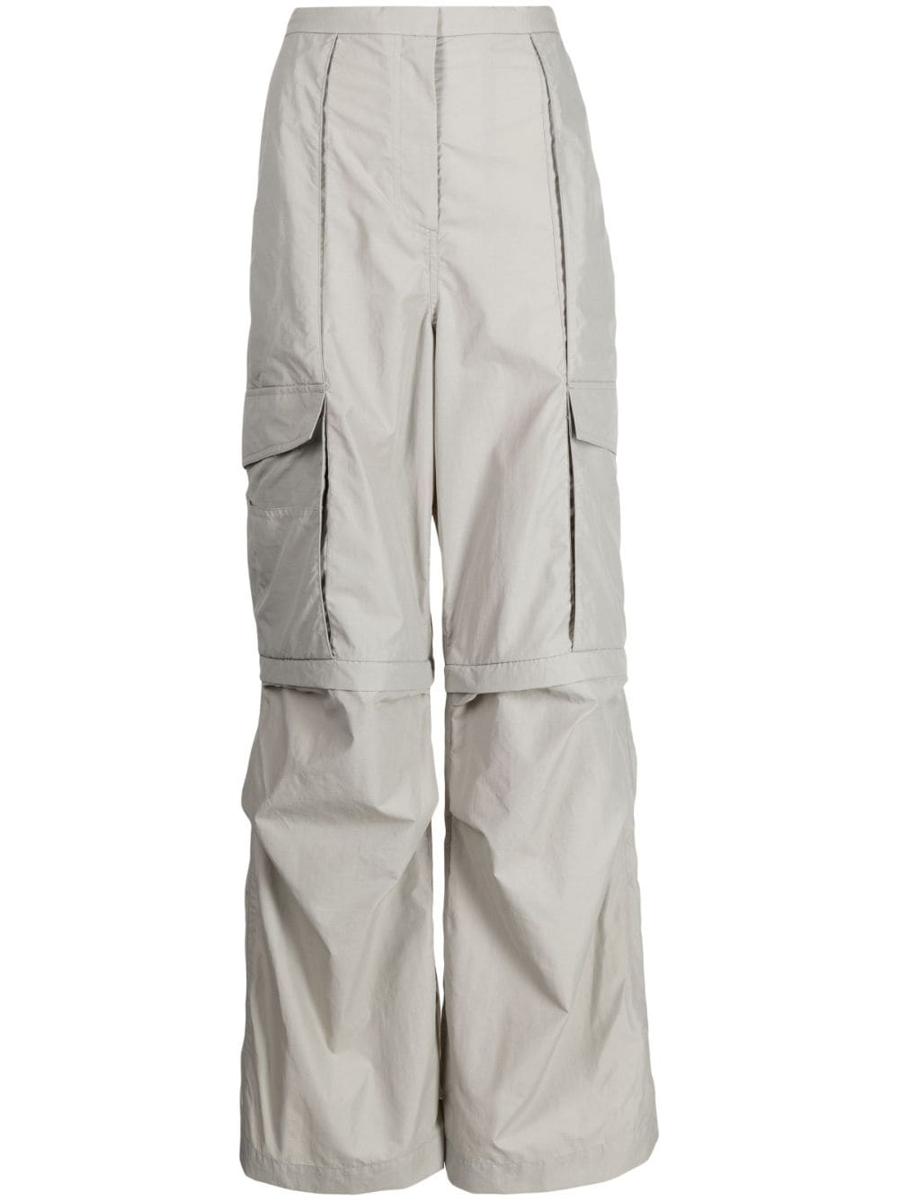 Goen.J detachable-panel wide-leg cargo pants - Grey von Goen.J