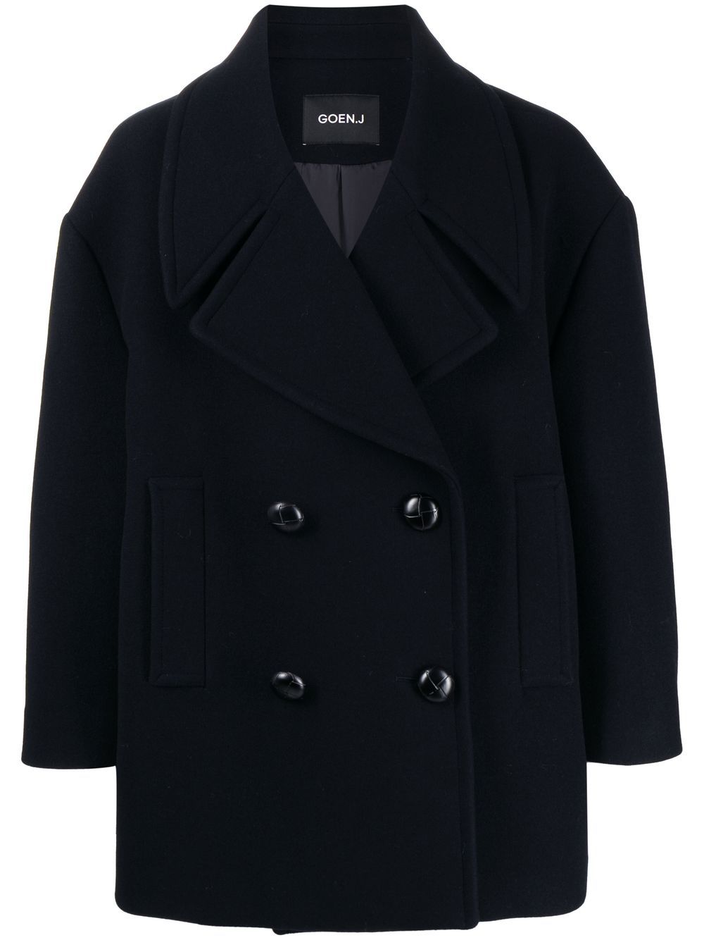 Goen.J double-breasted peacoat - Blue von Goen.J