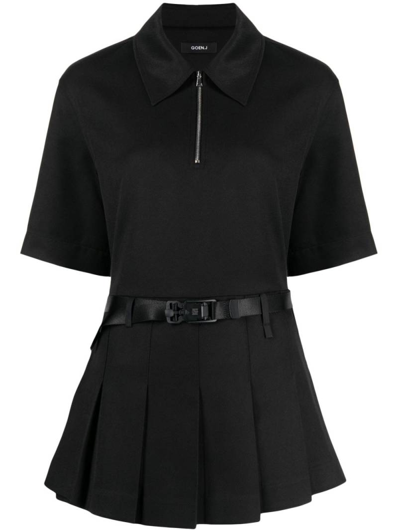 Goen.J double-layer shirt dress - Black von Goen.J