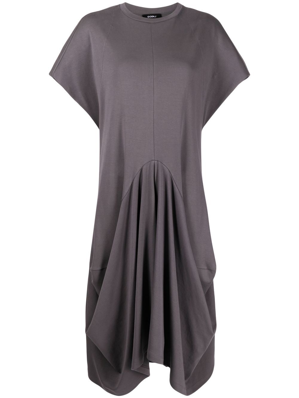 Goen.J drape-detailing midi dress - Grey von Goen.J