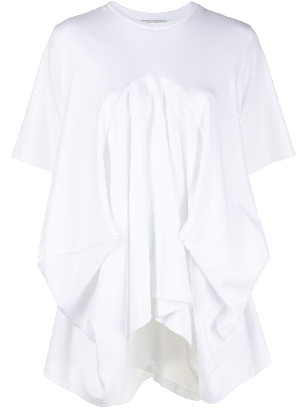 Goen.J draped cotton T-shirt - White von Goen.J