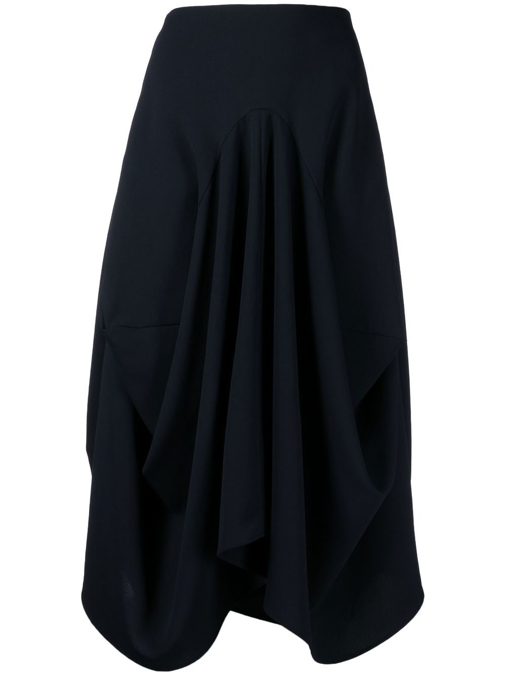 Goen.J draped midi skirt - Blue von Goen.J