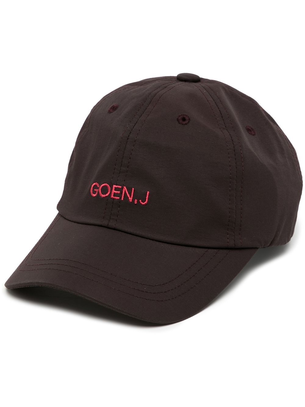 Goen.J embroidered-logo baseball cap - Black von Goen.J