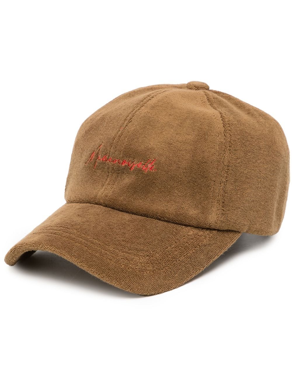 Goen.J embroidered logo cap - Brown von Goen.J