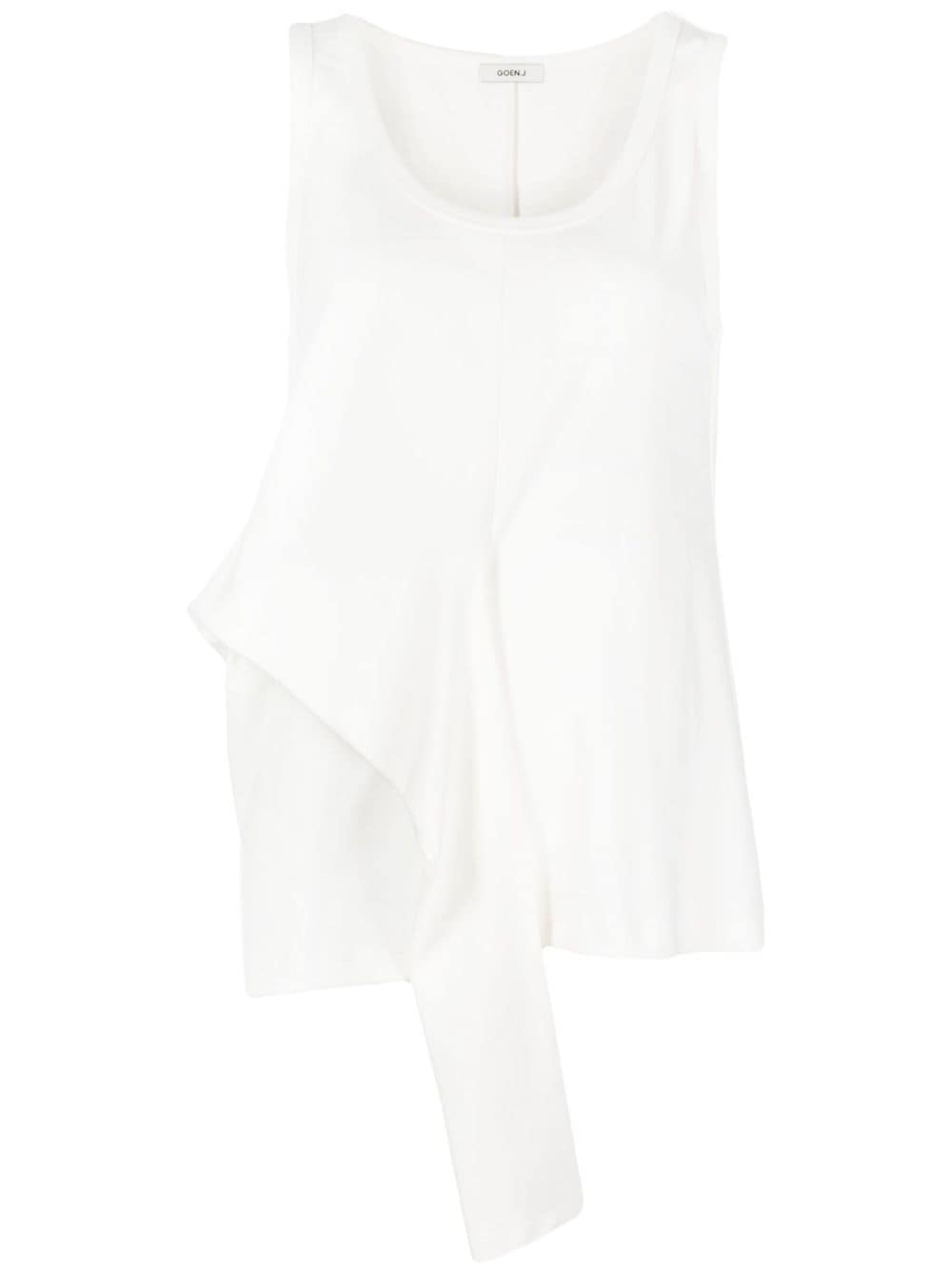 Goen.J knot-detailing cotton tank top - White von Goen.J