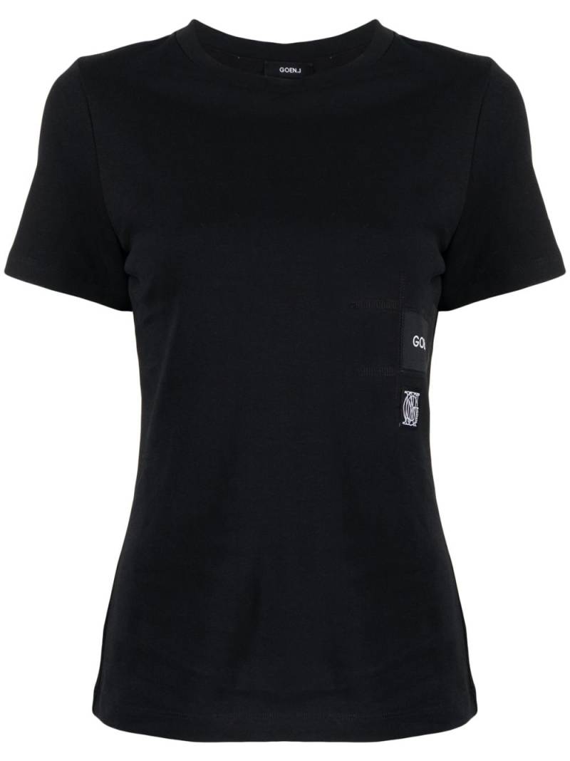 Goen.J logo-print cotton T-Shirt - Black von Goen.J