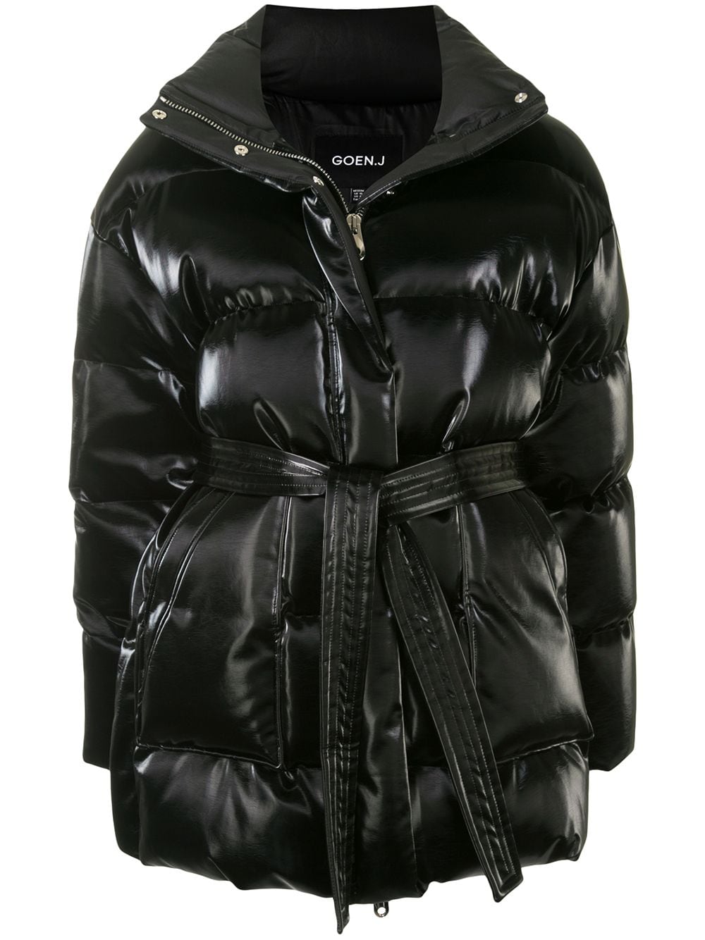 Goen.J oversized glossed down jacket - Black von Goen.J