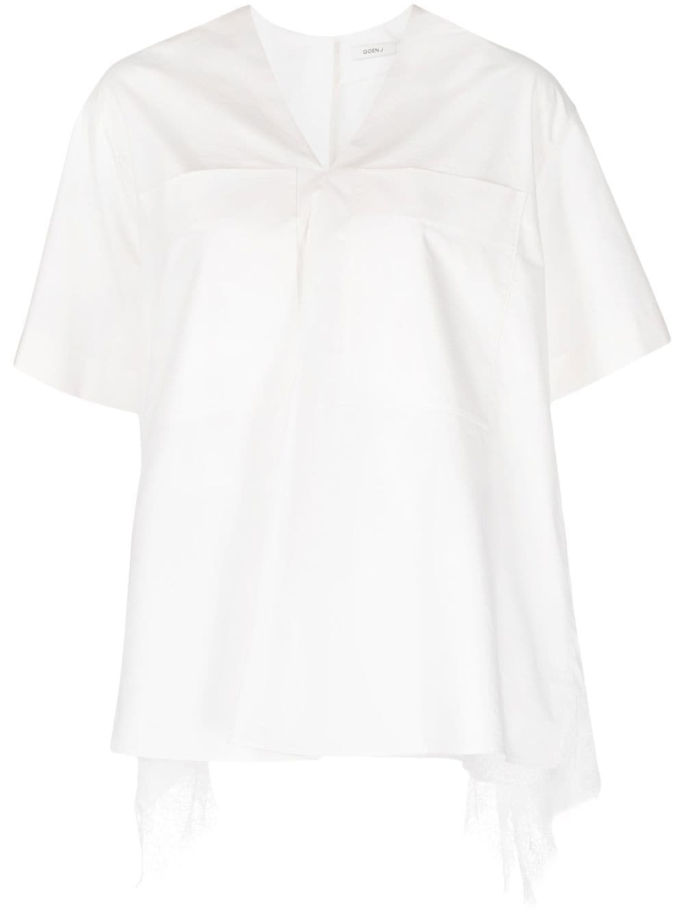 Goen.J short sleeve blouse - White von Goen.J