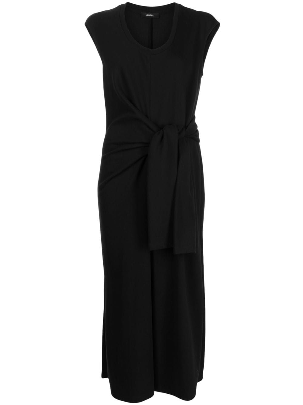 Goen.J twist-detail midi dress - Black von Goen.J