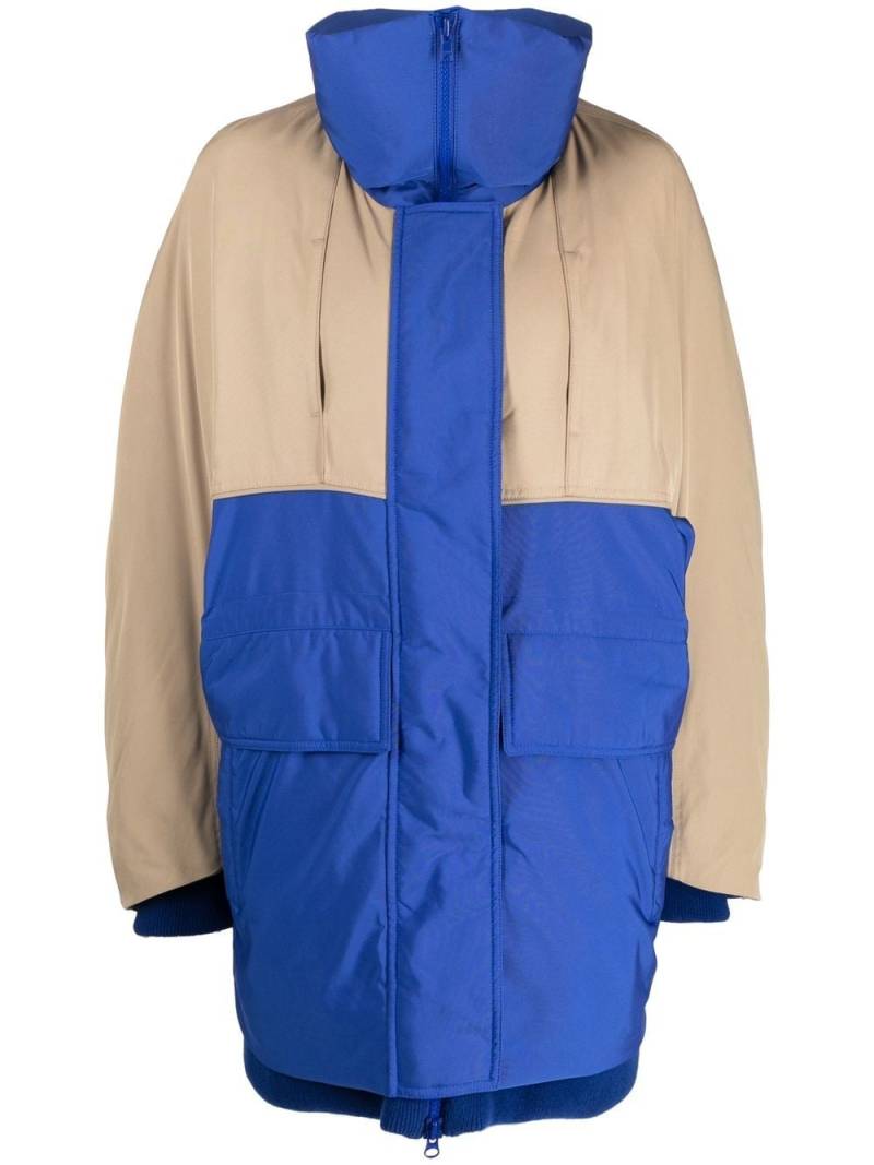 Goen.J zip-up padded coat - Blue von Goen.J
