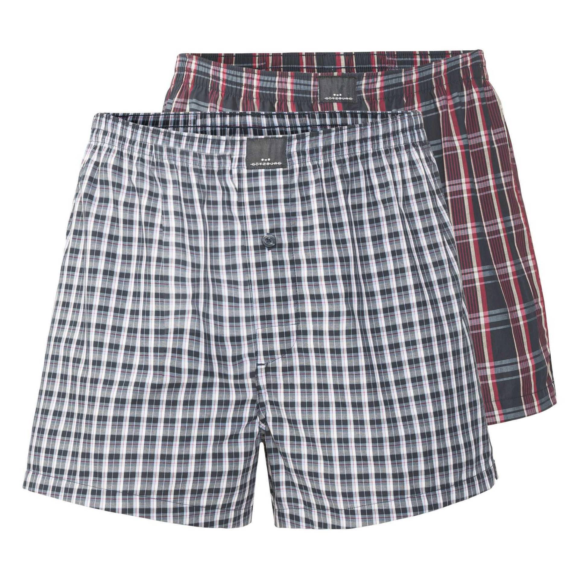 Web-boxershorts 2er Pack, Unterwäsche Herren Multicolor L