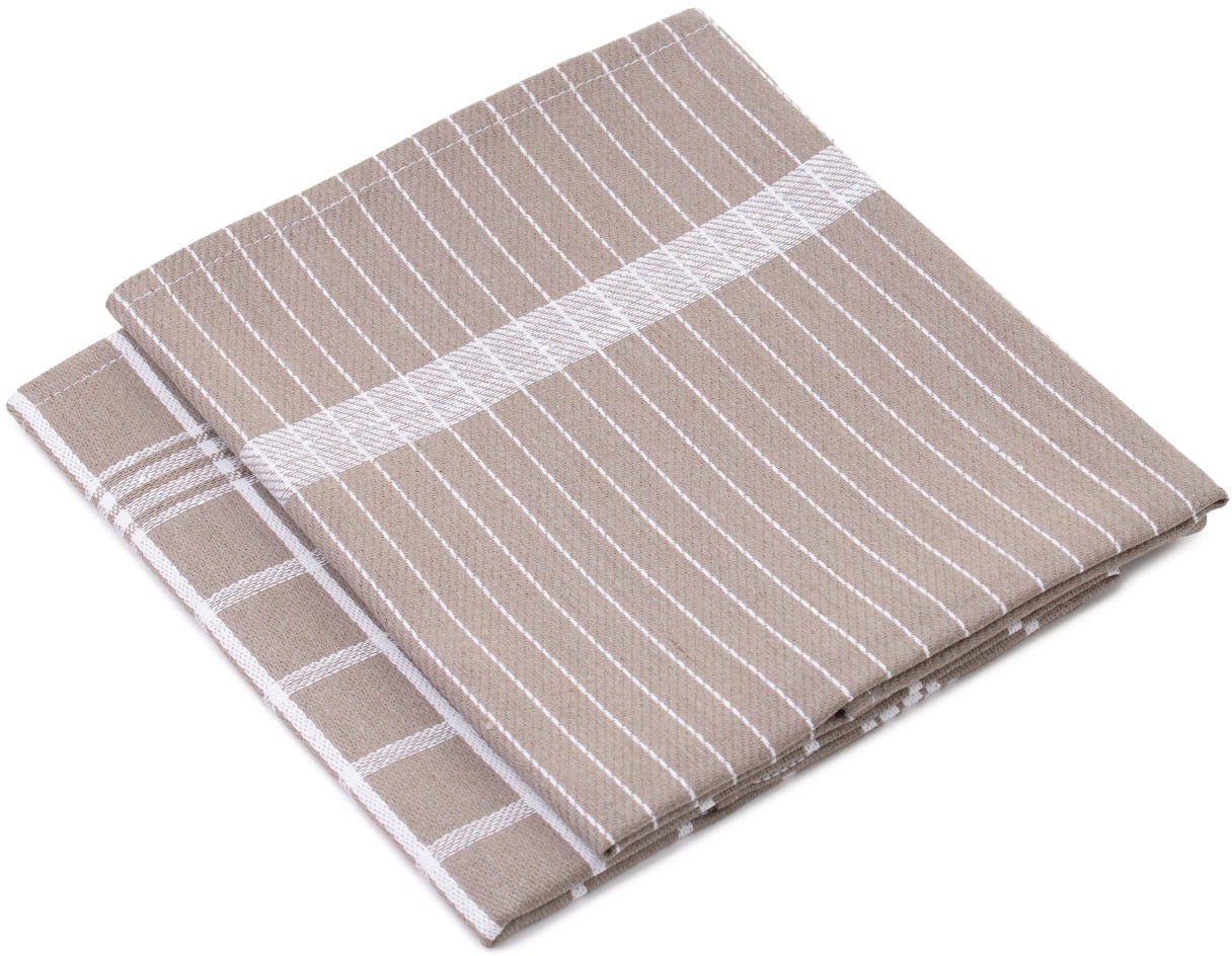 Gözze Geschirrtuch »Geschirrtücher, Des. 60056«, (Set, 4 tlg.), aus 100% recycelten Materialien von Gözze