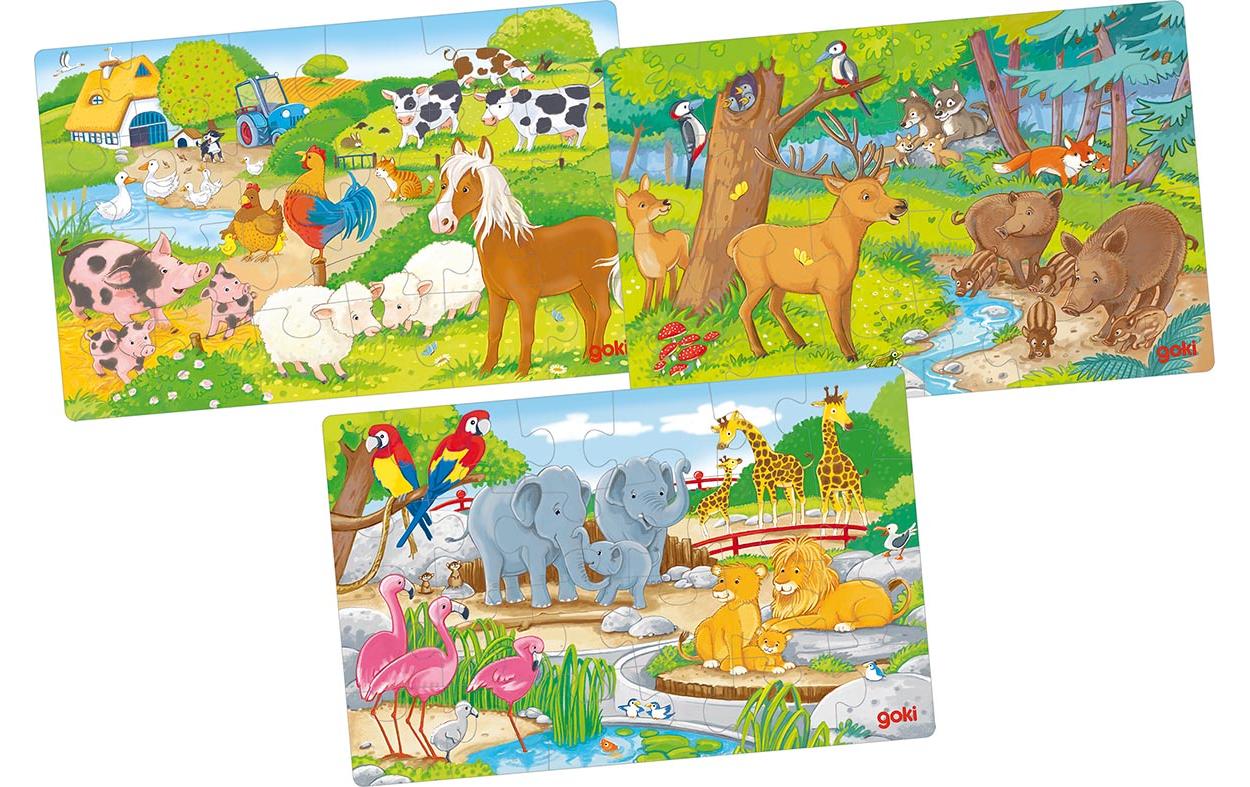 goki Puzzle »Tiere«, (72 tlg.) von Goki