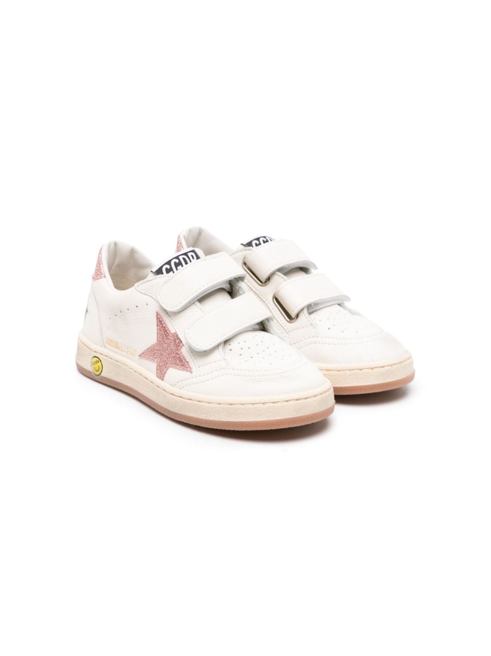 Golden Goose Kids Ball Star leather sneakers - White von Golden Goose Kids