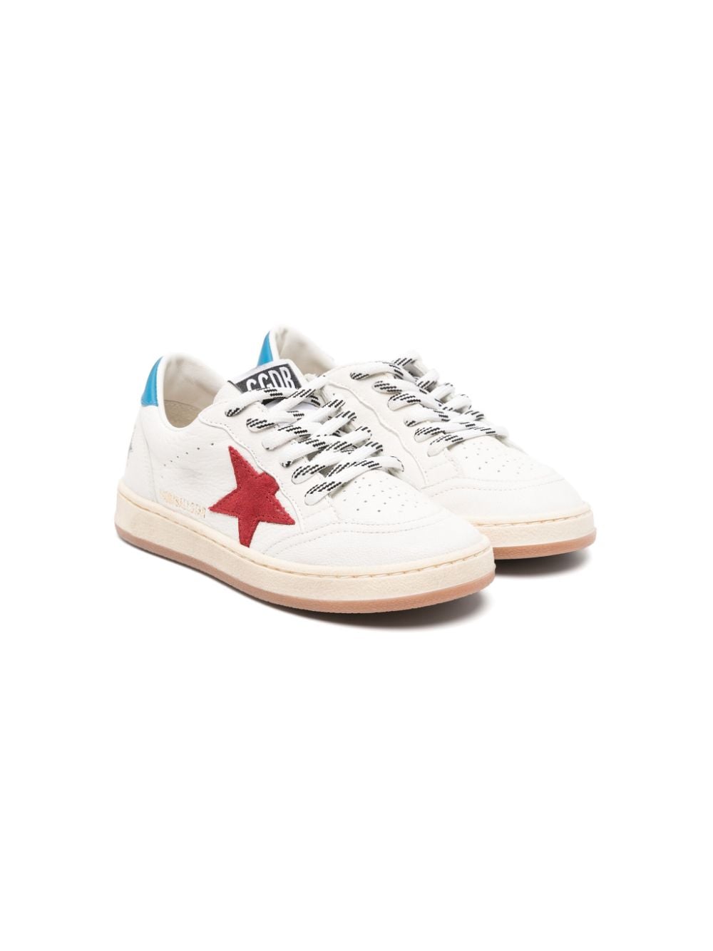 Golden Goose Kids Ball Star-patch leather sneakers - White von Golden Goose Kids
