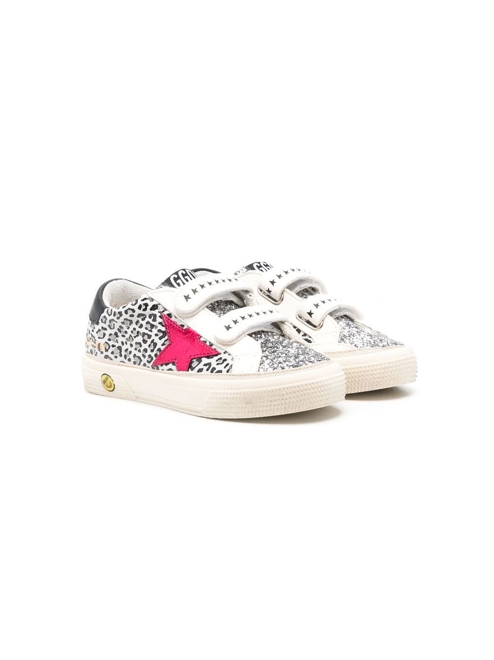 Golden Goose Kids May glitter-detail sneakers - White von Golden Goose Kids