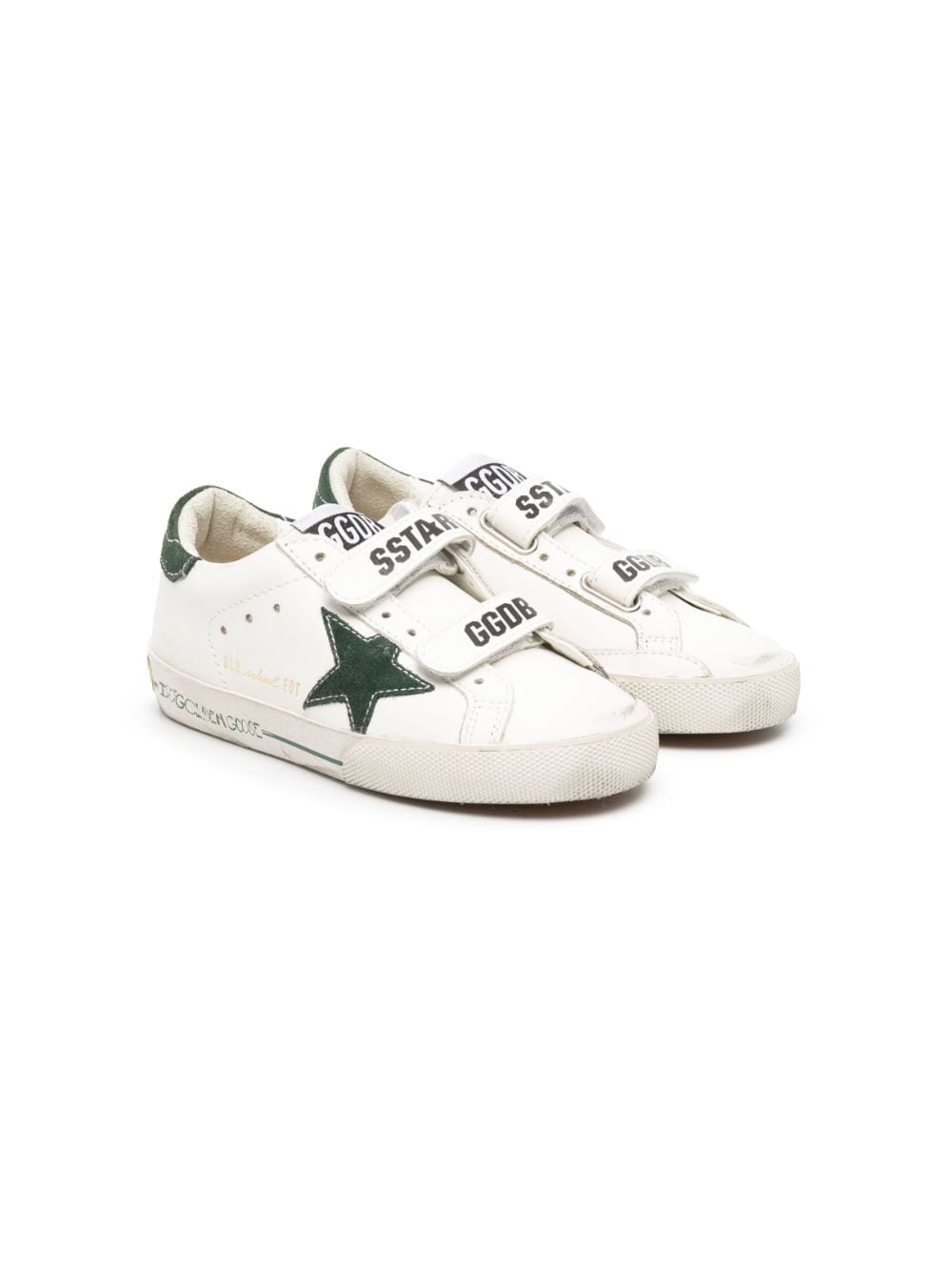 Golden Goose Kids Old School Young leather sneakers - White von Golden Goose Kids