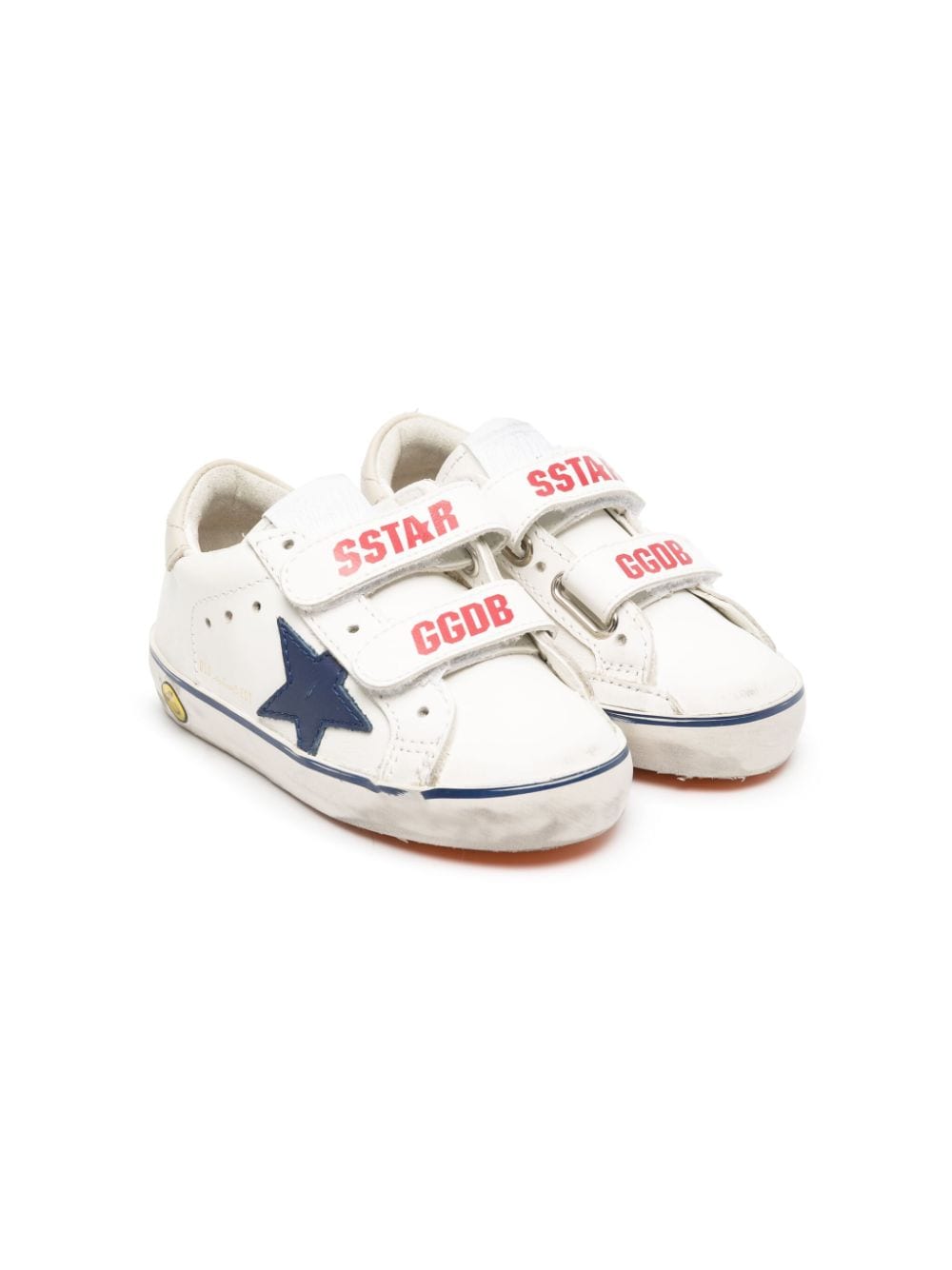 Golden Goose Kids Old School Young leather sneakers - White von Golden Goose Kids