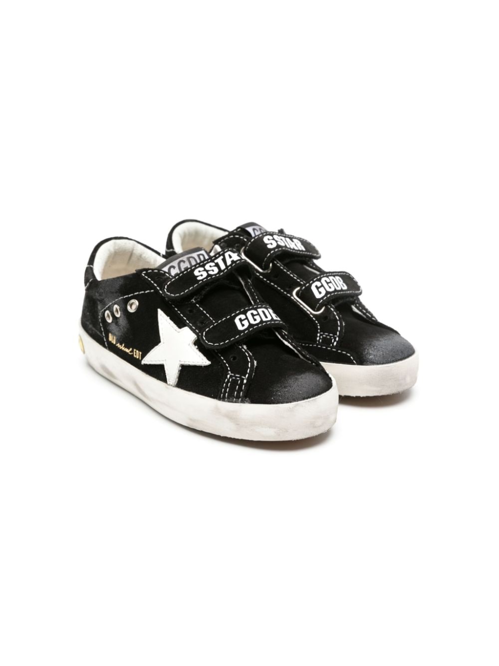 Golden Goose Kids Old School Young distressed sneakers - Black von Golden Goose Kids