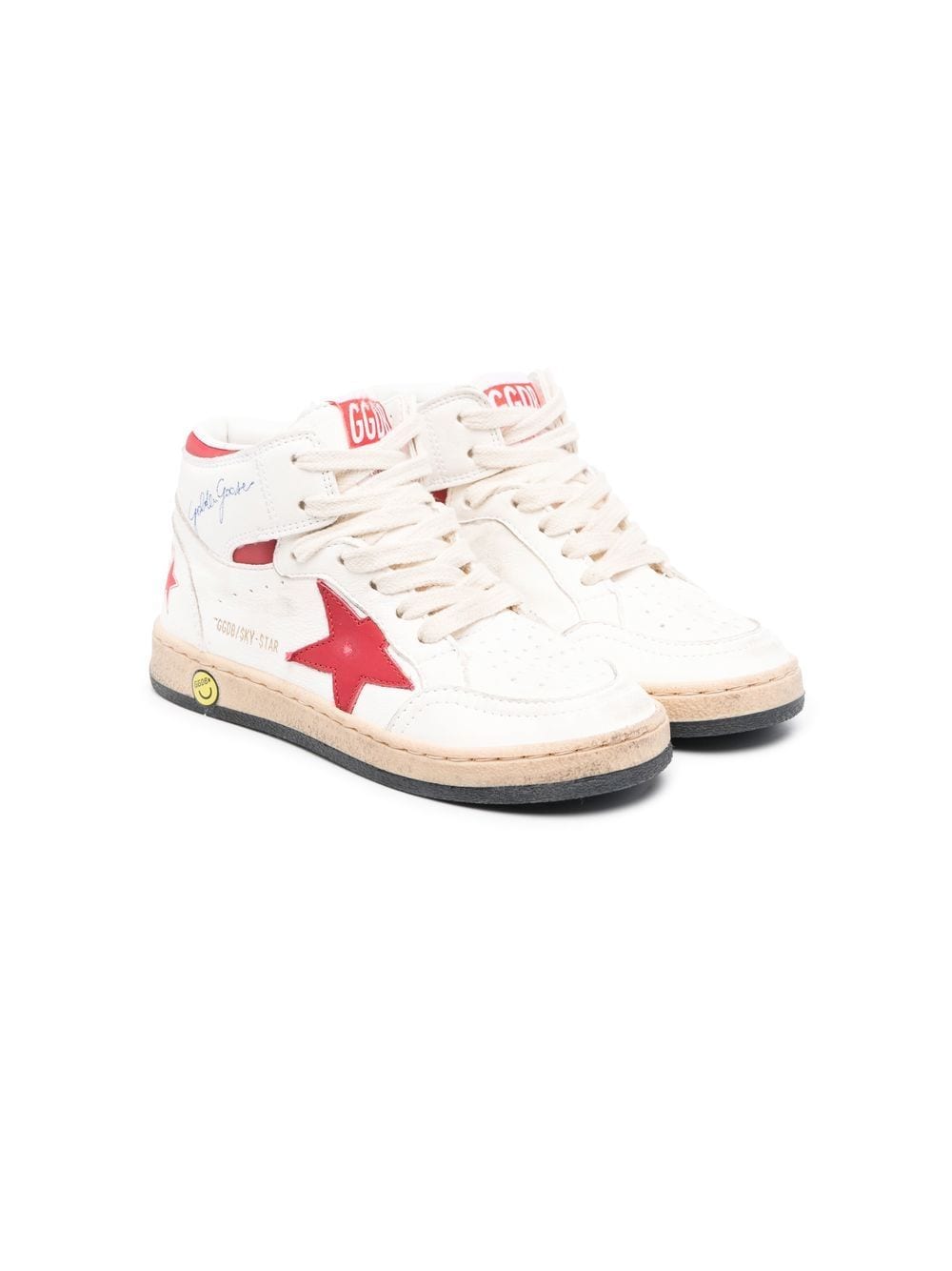 Golden Goose Kids Sky-Star high-top sneakers - White von Golden Goose Kids