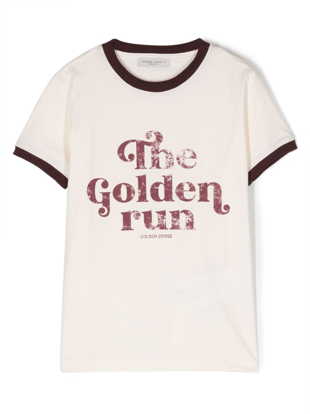 Golden Goose Kids faded slogan-print cotton T-shirt - Neutrals von Golden Goose Kids